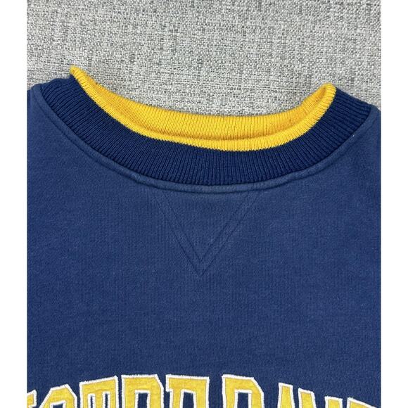 Vintage Notre Dame Fighting Irish Sweatshirt Sz XL Blue NCAA Football Starter - Picture 10 of 15